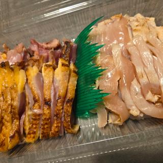 赤鶏のタタキ2種盛り