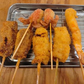 串カツいろいろ(串カツ田中 高槻店)