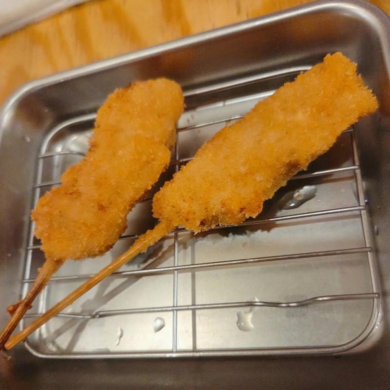 串カツ豚  串カツ牛(串カツ田中 高槻店)