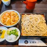 かき揚げ丼セット（そば大盛り）
