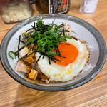 牛白湯ラーメン焼豚丼定食(ラーメンまこと屋 城陽店)