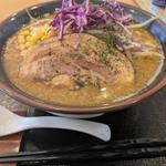 冬季限定味噌らぁ麺 大盛(中華そば 華煌(げっこう) 鶴岡店)