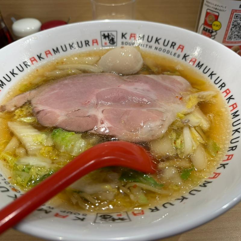 おいしいラーメン(どうとんぼり神座 阪急三番街店)