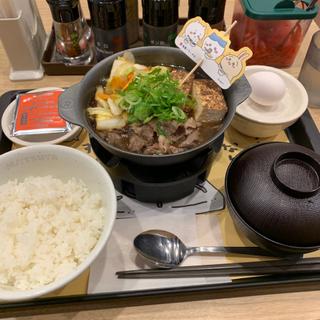 ちいかわのすき焼き鍋膳(松屋 上板橋店 )