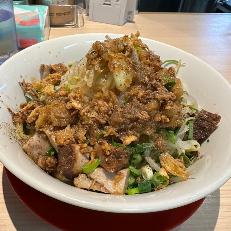 汁なし　醤油　並盛(らーめん やまちゃん「太麺が好きです。」)