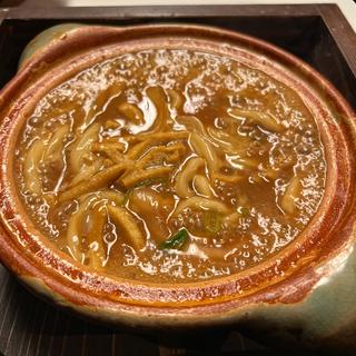 鍋焼きカレーうどん