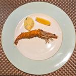 大分県蒲江獲れ天然車エビフライ 自家製タルタルソースで(イワナガ食堂)