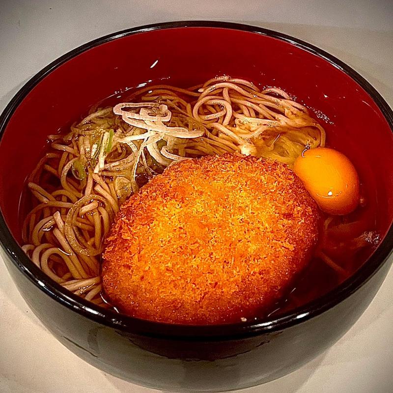 コロッケそば 玉子(そば うどん おくとね)