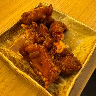 特製ダレむね肉から揚げ(餃子のかっちゃん 新橋店)