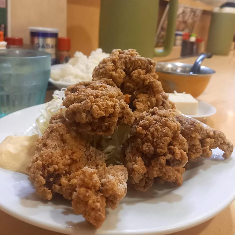 から揚げ定食(味の店　錦　不動前店 )