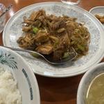 蒸し鶏の生姜炒め