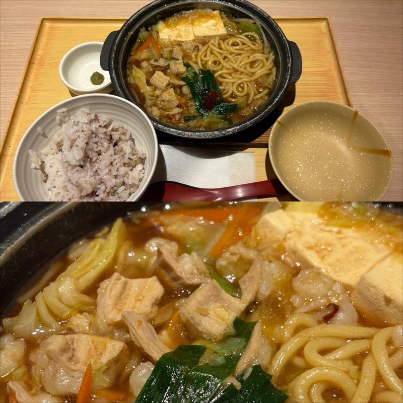 もつ鍋定食(やよい軒 日の出町店)