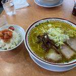 中華そば 大盛り 明太子ごはん(中華そば専門 田中そば店 東京オペラシティ店)