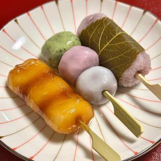 幸ふくだんご みたらし 三色 桜餅(お菓子工房幸ふく)