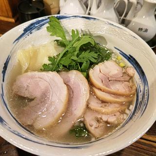 本丸塩らー麺＋鶏チャーシュー