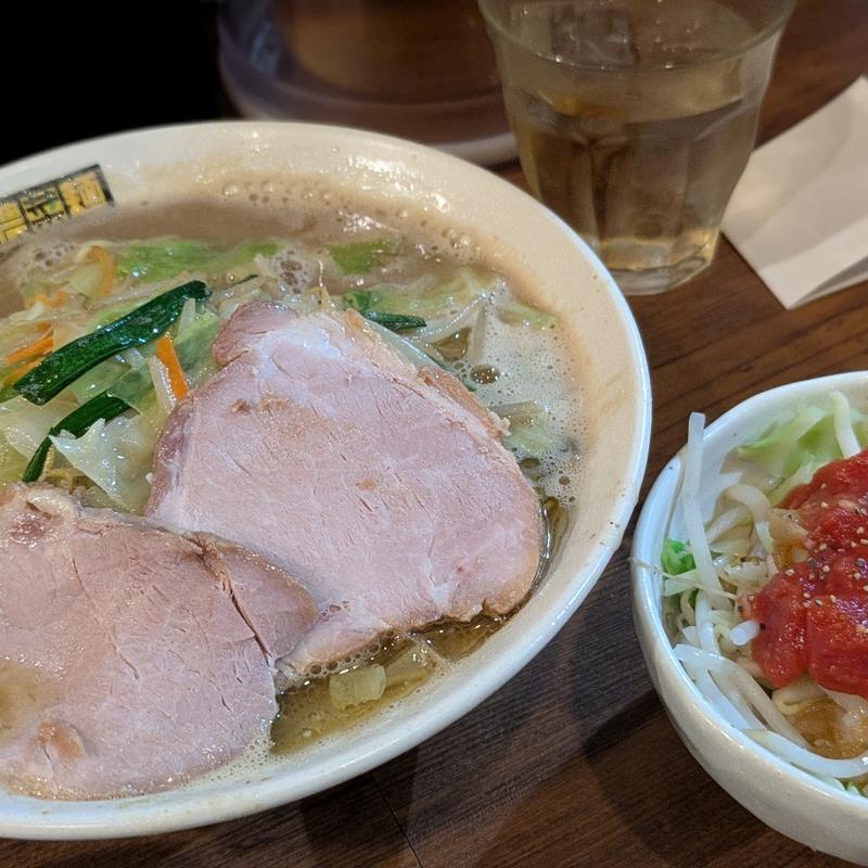 濃菜麺+トマベジ(濃菜麺 井の庄)