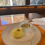 オリーブポークのクリーム煮 カレー風味 香川県産コシヒカリのターメリックライス