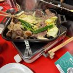 名物コバヤシ盛り(豚足ホルモン 小林商店)