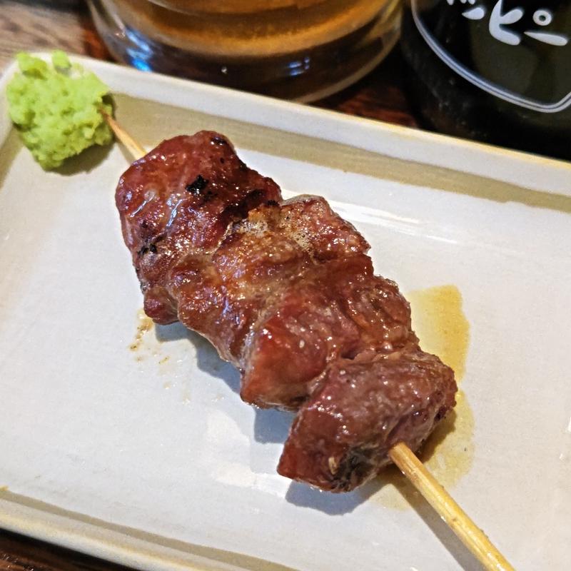 こめかみ(醤油)(関内もつ肉店 )