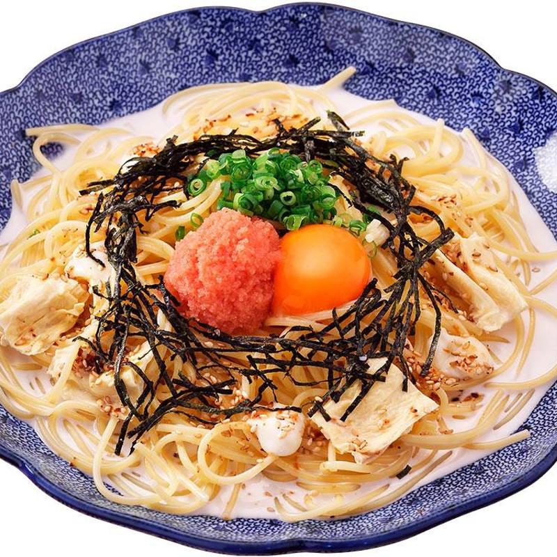 たらこと湯葉のモッツァレラチーズカルボナーラ(洋麺屋五右衛門 イオンレイクタウンkaze店)