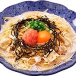 たらこと湯葉のモッツァレラチーズカルボナーラ