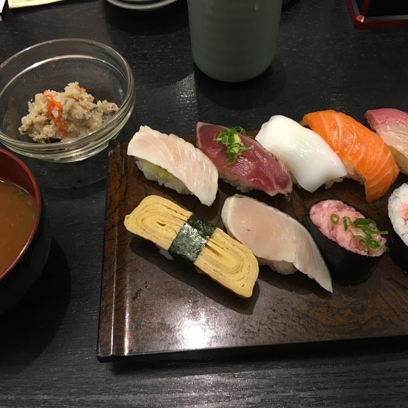 にぎりランチ(吾妻寿司 さんすて岡山店)