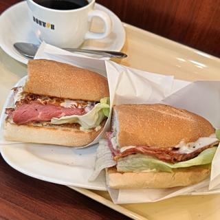 炭火焼きローストビーフ～ゴルゴンゾーラソース～(ドトールコーヒーショップ 石川町店)