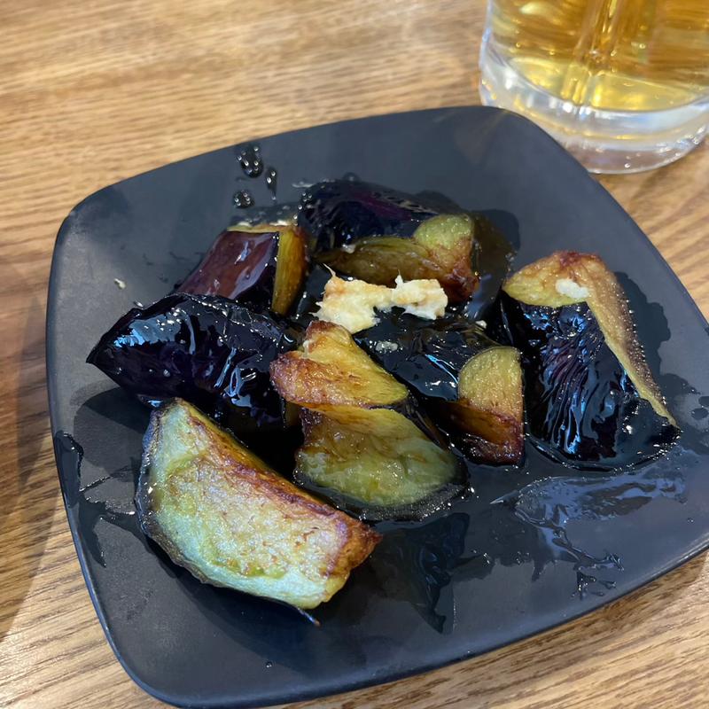 揚げなすの生姜醤油(中華黄金 藤沢二号店)