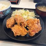 から揚げ定食（大盛）