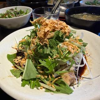 柔らか蒸し鶏の葱油醤油定食(青山シャンウェイ 銀座店)