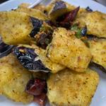 揚げナスのピリ辛炒め