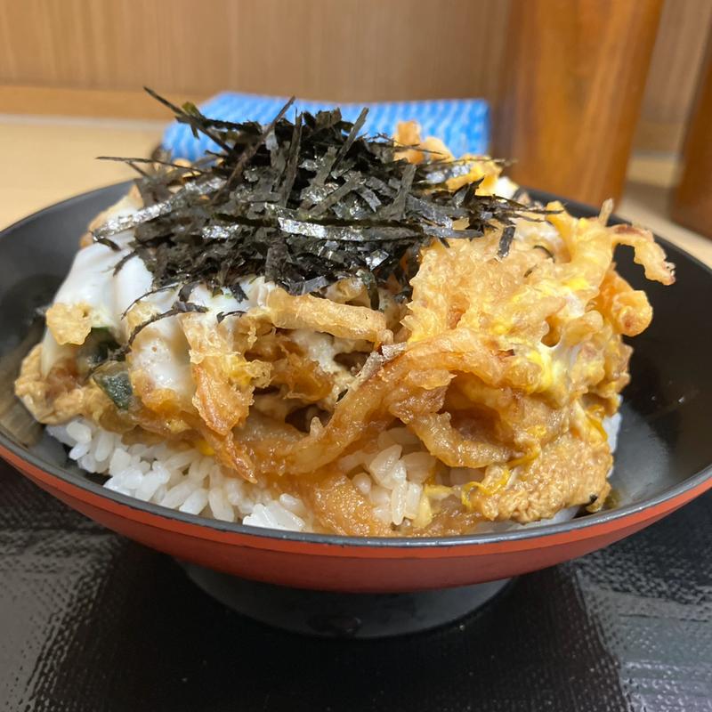 かき揚げ玉子丼(名代 箱根そば 永山店)