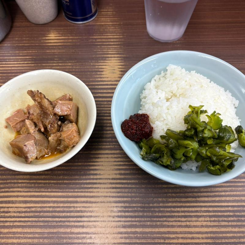 ライス➕朝の無料サービス小鉢(武蔵家 川口店 )