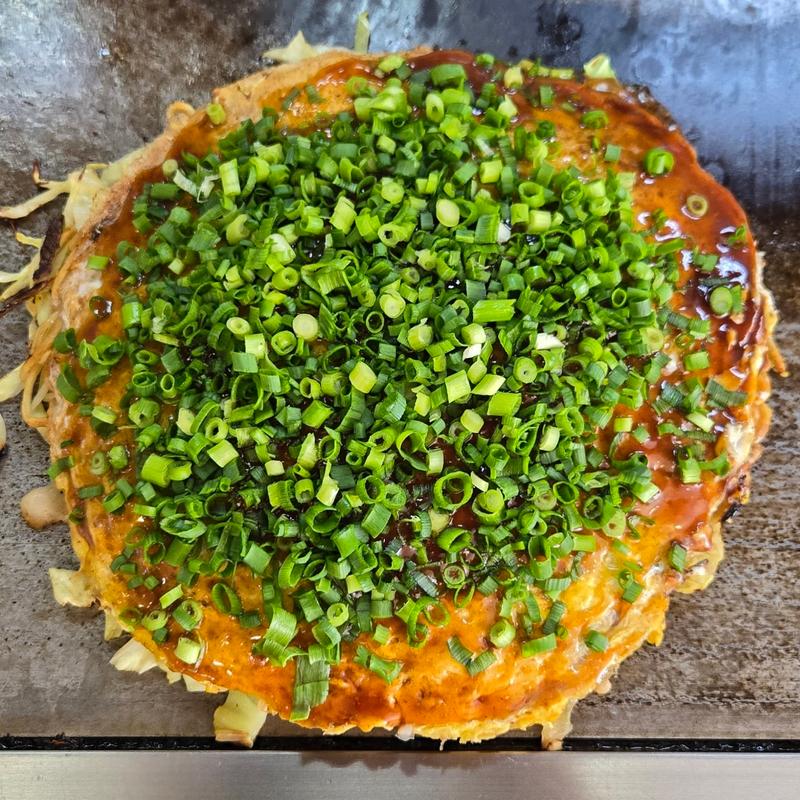 広島風お好み焼き そば入り イカ天(広島風お好み焼き かっちゃん )