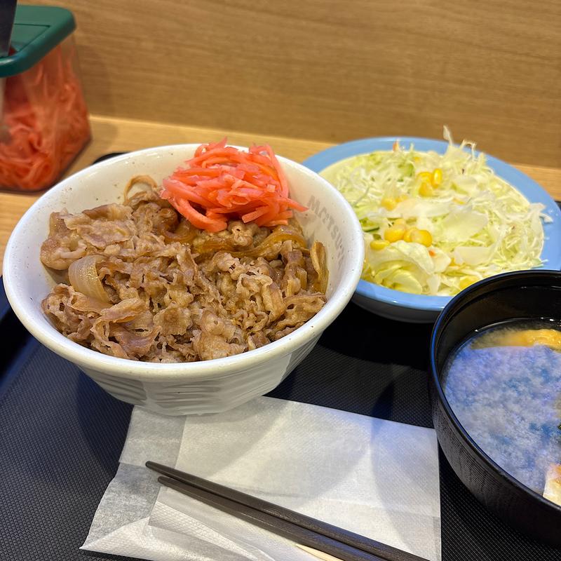 牛めしランチセット並(松屋 渋谷清水橋店 )