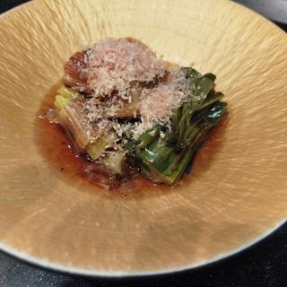 九条ネギの揚げ浸し(釜飯と和食 旬)