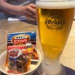 オリオン生ビール　お通し(OKINAWA Bar「あっちゃん'S」)