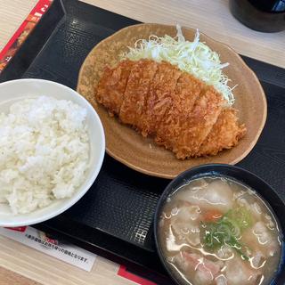 朝ロースカツ定食