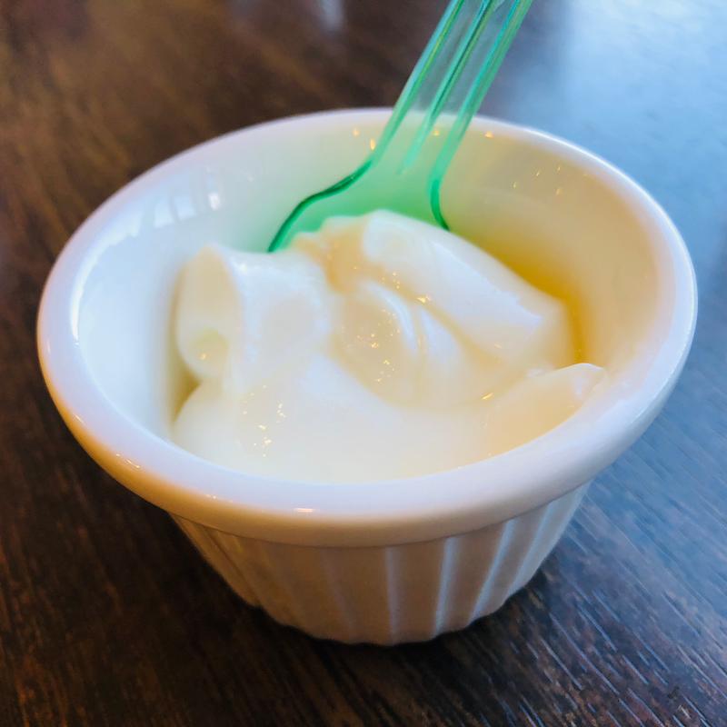 ミルクプリン_ハンバーグ&牛さがりサイコロステーキランチ(ゴンザ （GONZA）)