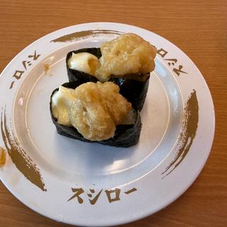 ベビーほたての天ぷら軍艦