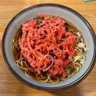 天ぷらそば(紅生姜)(福そば )