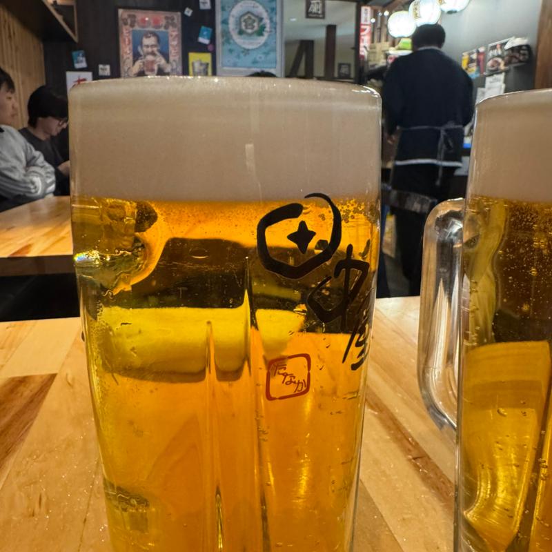 生ビール(焼鳥·骨付鳥 田中屋 参道口店)