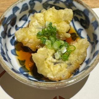 穴子の天ぷら 葱醤油