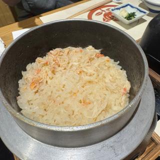 蟹の釜飯