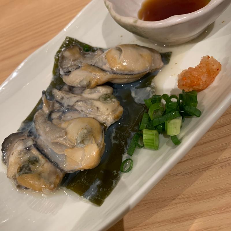 牡蠣昆布焼き(酒場 千代鶴 和食居酒屋 大山・おでん日本酒)