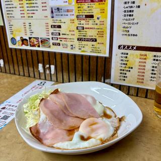 ハムエッグ(シナノヤ酒店)