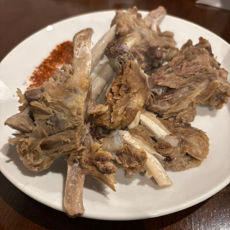 羊背肉(餃子の店 蘭州)
