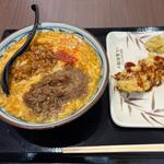 肉がさね玉子あんかけうどん