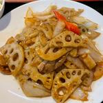 ハスと豚バラ炒め定食(チャ～ボン　多福楼 川崎店)