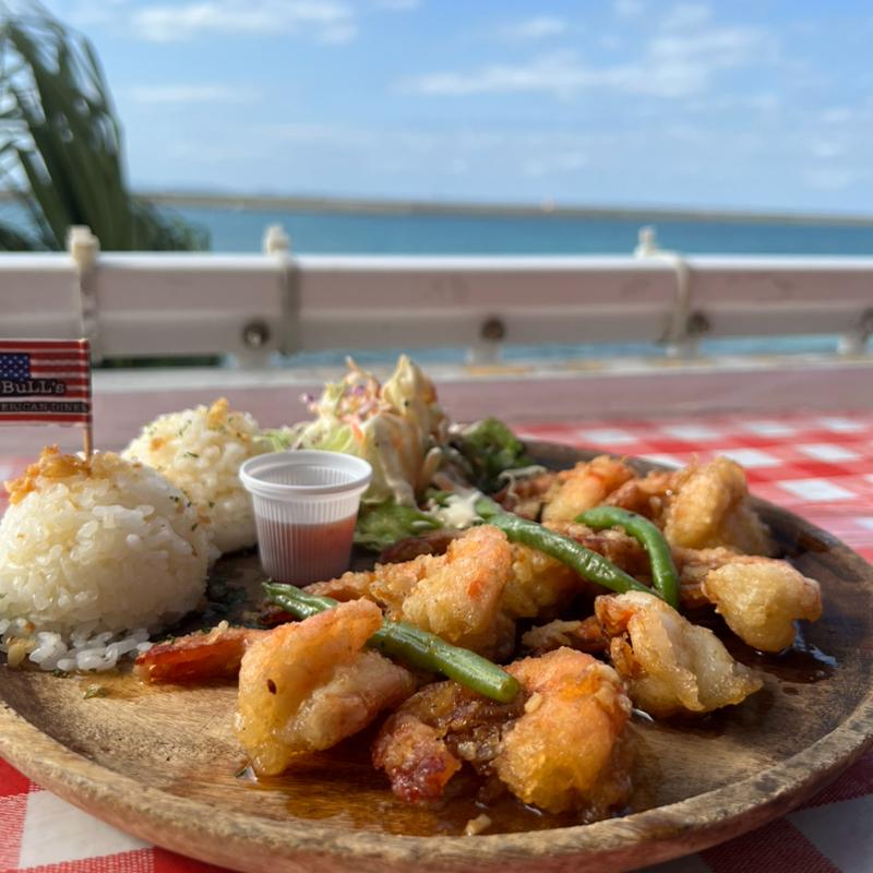 ガーリックシュリンプ　プレート(Bull’s American Diner)